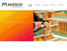 Tablet Screenshot of mirror-marketing.co.uk